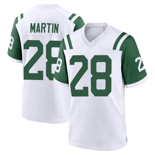 Game Curtis Martin Men's New York Jets Classic Alternate Jersey - White