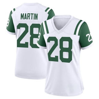 Game Curtis Martin Women's New York Jets Classic Alternate Jersey - White