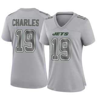 Game Irvin Charles Women's New York Jets Atmosphere Fashion Jersey - Gray