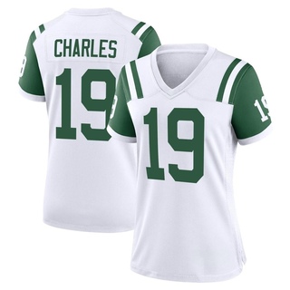 Game Irvin Charles Women's New York Jets Classic Alternate Jersey - White