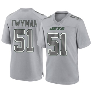 Game Jaylen Twyman Men's New York Jets Atmosphere Fashion Jersey - Gray