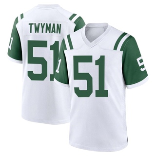 Game Jaylen Twyman Men's New York Jets Classic Alternate Jersey - White