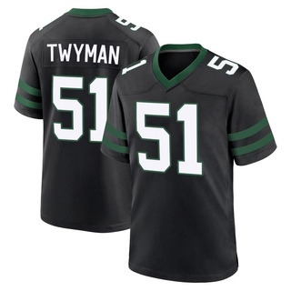 Game Jaylen Twyman Men's New York Jets Legacy Alternate Jersey - Black