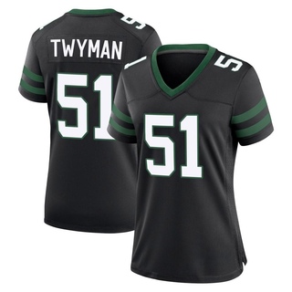 Game Jaylen Twyman Women's New York Jets Legacy Alternate Jersey - Black