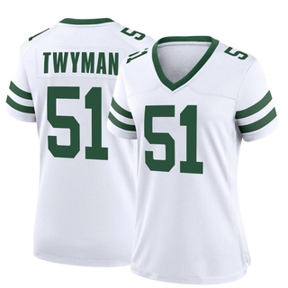 Game Jaylen Twyman Women's New York Jets Legacy Jersey - White