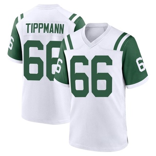 Game Joe Tippmann Youth New York Jets Classic Alternate Jersey - White