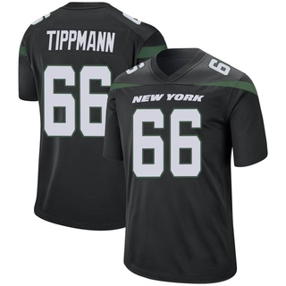 Game Joe Tippmann Youth New York Jets Stealth Jersey - Black