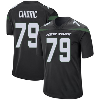 Game Matthew Cindric Youth New York Jets Stealth Jersey - Black