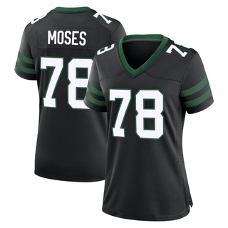 Game Morgan Moses Women's New York Jets Legacy Alternate Jersey - Black