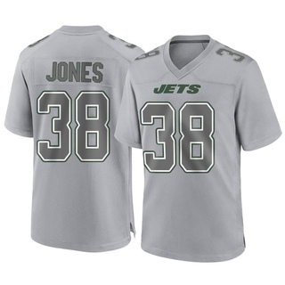 Game Myles Jones Youth New York Jets Atmosphere Fashion Jersey - Gray