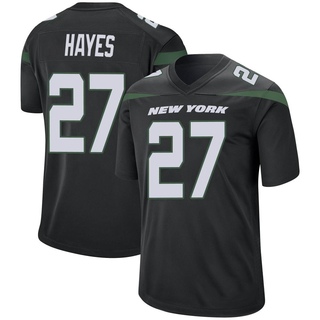 Game Tae Hayes Men's New York Jets Stealth Jersey - Black