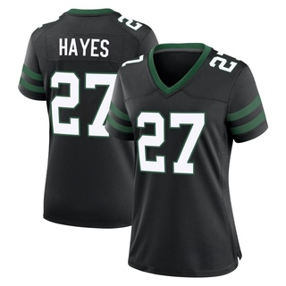 Game Tae Hayes Women's New York Jets Legacy Alternate Jersey - Black