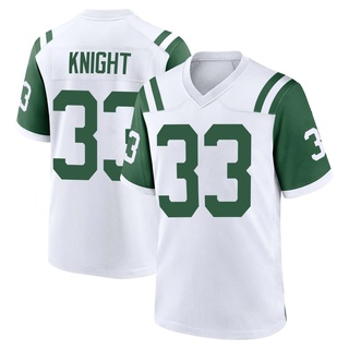 Game Zonovan Knight Men's New York Jets Classic Alternate Jersey - White