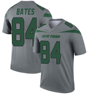 Legend Brenden Bates Men's New York Jets Inverted Jersey - Gray