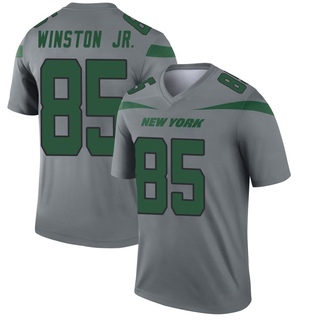 Legend Easop Winston Jr. Men's New York Jets Inverted Jersey - Gray