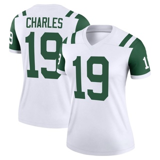 Legend Irvin Charles Women's New York Jets Classic Alternate Jersey - White