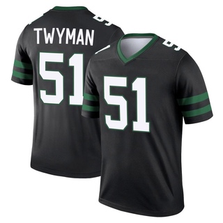 Legend Jaylen Twyman Men's New York Jets Legacy Jersey - Black