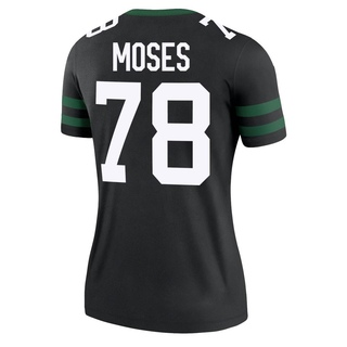 Legend Morgan Moses Women's New York Jets Legacy Jersey - Black