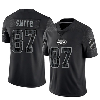 Limited Brandon Smith Men's New York Jets Reflective Jersey - Black