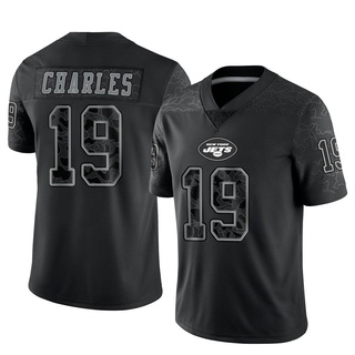 Limited Irvin Charles Men's New York Jets Reflective Jersey - Black