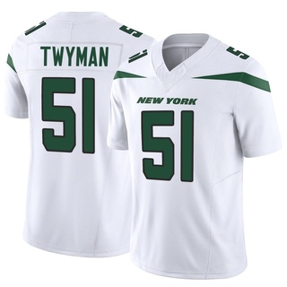 Limited Jaylen Twyman Men's New York Jets Vapor F.U.S.E. Jersey - White