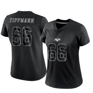 Limited Joe Tippmann Women's New York Jets Reflective Jersey - Black