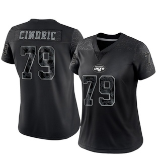 Limited Matthew Cindric Women's New York Jets Reflective Jersey - Black