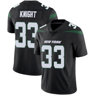 Limited Zonovan Knight Youth New York Jets Stealth Vapor Jersey - Black